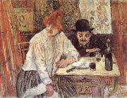 Henri  Toulouse-Lautrec A la Mie painting